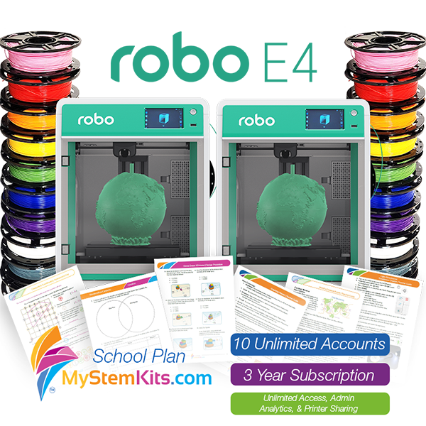 Robo E4 and MyStemKits School Plan Bundle